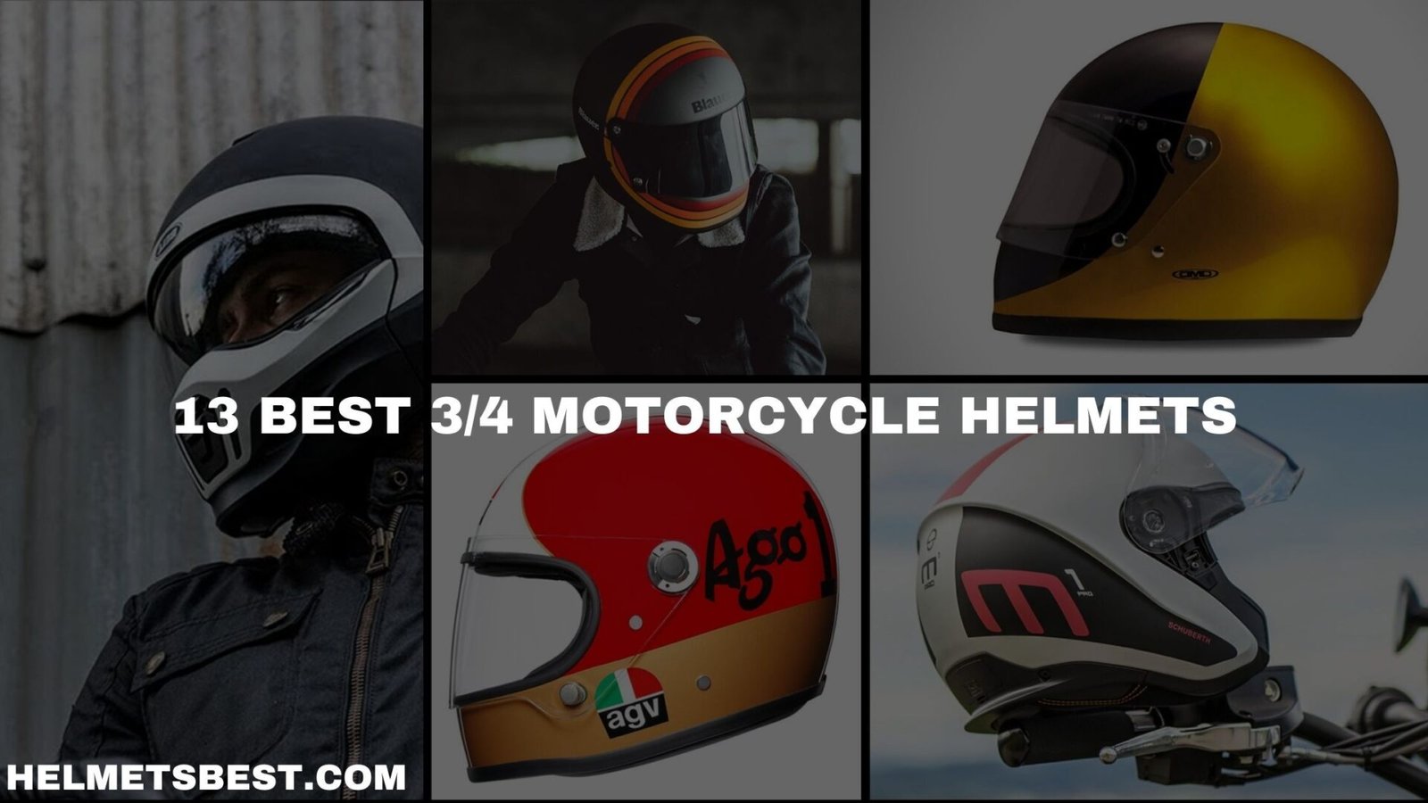 13 Best 3-4 motorcycle helmets